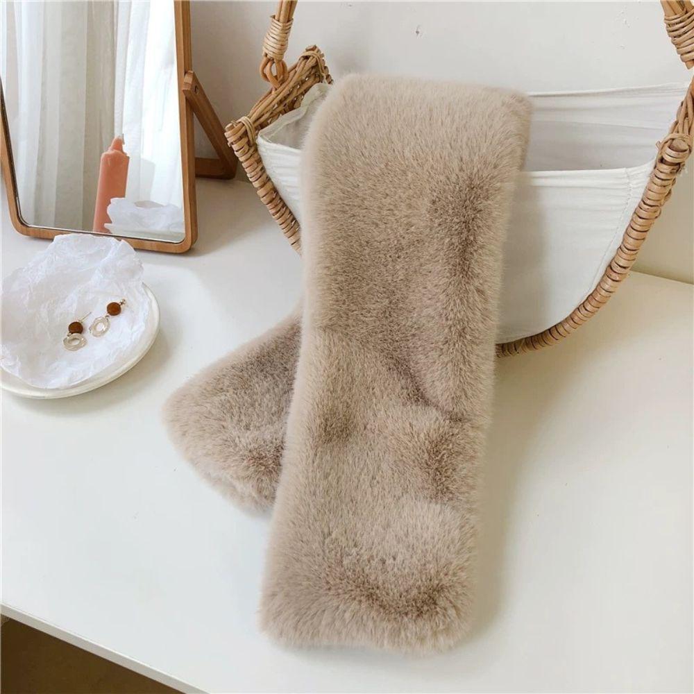 Autumn Winter Women Neck Warmer Outdoor Cold Resistant Collar Scarf Sweet All-Match Female Scarves Cross Snood Scarf