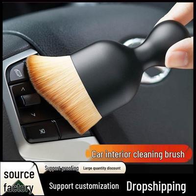 Car Interior Soft Bristle Dusting Brush for Vents and Crevices