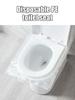 50 Stück Einweg-Toilettensitzkissen, wasserdichte und schmutzabweisende Toilettensitzauflage für den Haushalt, Toilettenabdeckung für Geschäftsreisen und Reisen