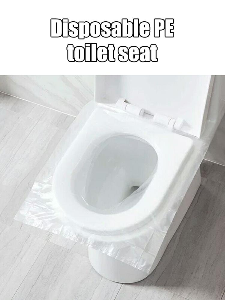 50pcs Disposable toilet seat cushion, household waterproof and dirt proof toilet seat cover, business and travel toilet cover