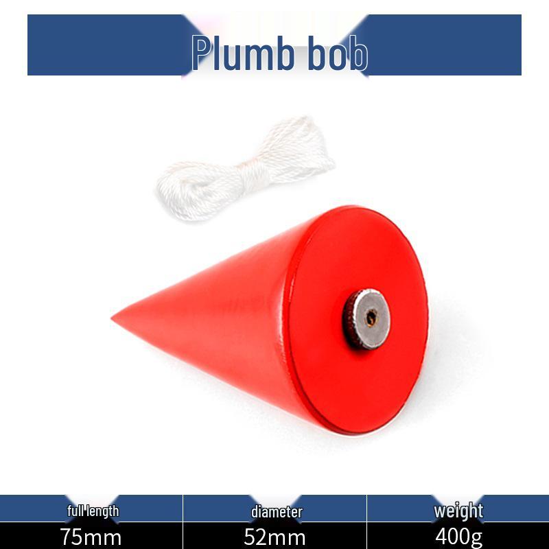 Auto-Retracting Magnetic Plumb Bob with V-Shaped Gyro for Precision Measuring