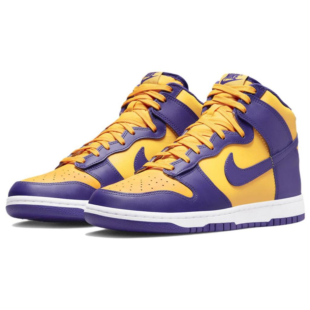 Новые мужские кроссовки Nike Dunk High Lakers DD1399-500