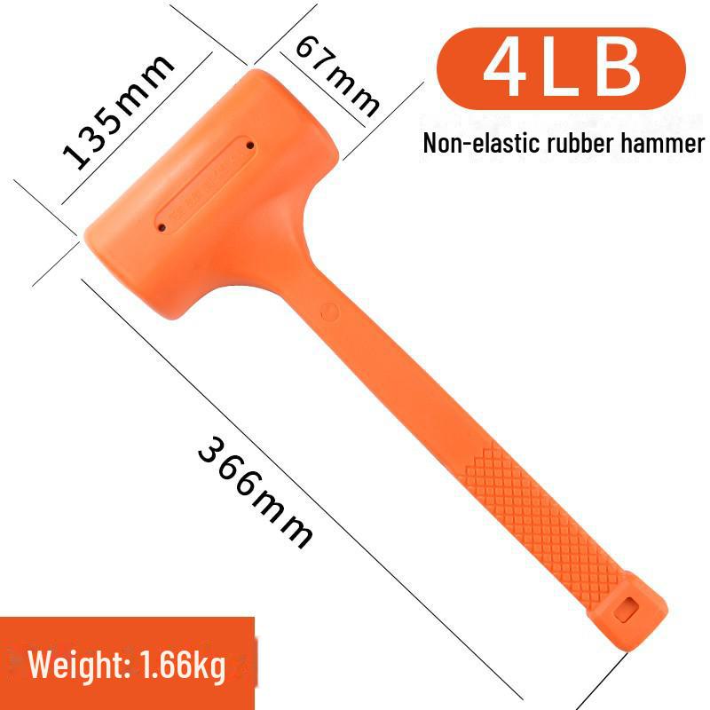 Multi-Function Non-Elastic Rubber Hammer for Tile and Wood Floor Installation
