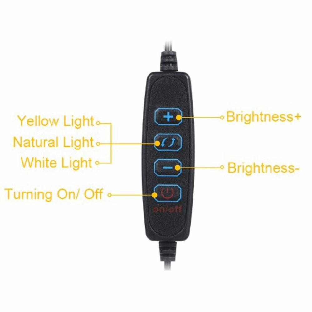 24LED Clip Reading Light USB Powered LED Reading Light Simple Clip Work Light  Office Work
