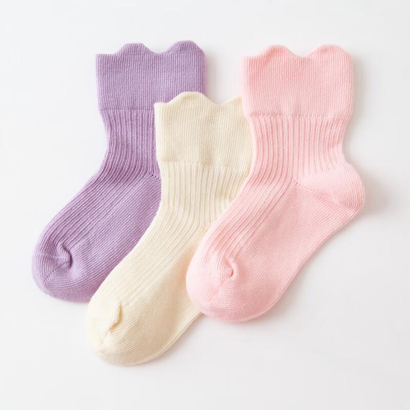 Mini Chaussettes Bébé & Bambin en Coton Respirant Balabala (Pack de 3 paires)