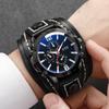 Lässige Herrenuhr Vintage Lederarmband Herren Analog Quarzuhren