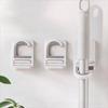 3 Stück Selbstklebender Besenhalter Wandmontierter Besen Mopp Clip Besenbürsten Organizer Küche