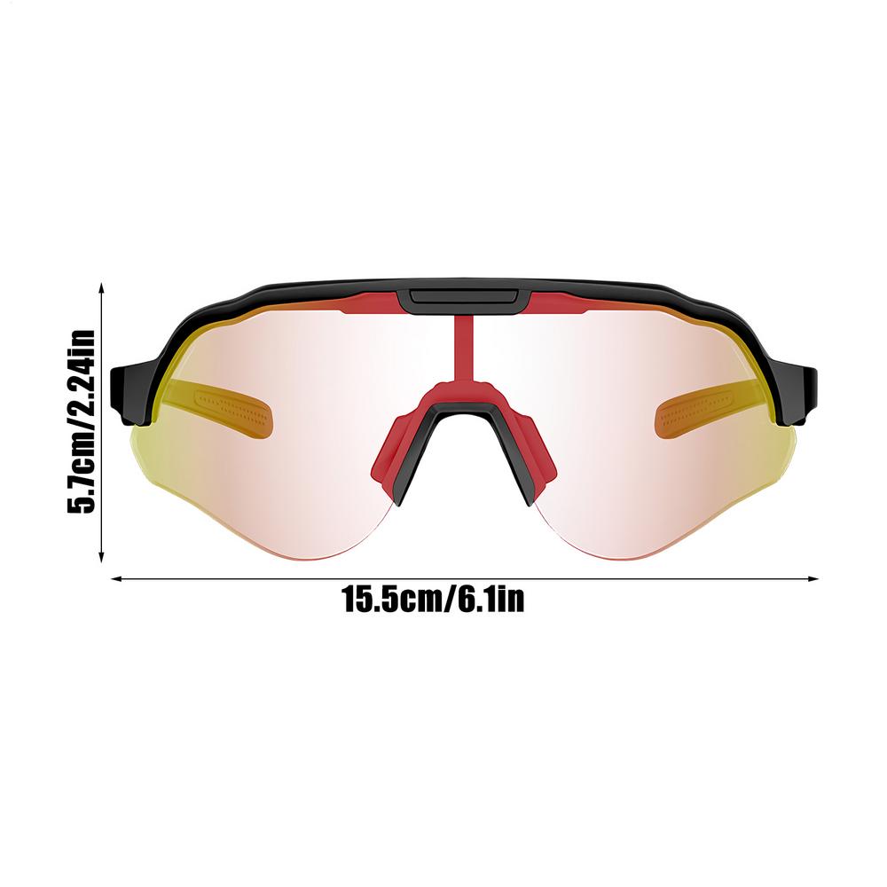 Outdoor Cycling Sunglasses UV400 Windproof Mountain Bike Eyeglass Anti-Glare Sports Eyewear for Fishing Running Driving Hiking