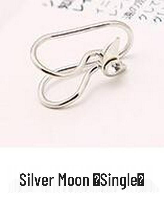 Korean Pearl and Diamond Star Ear Cuffs - U-Shaped Temperamental Stud Earrings