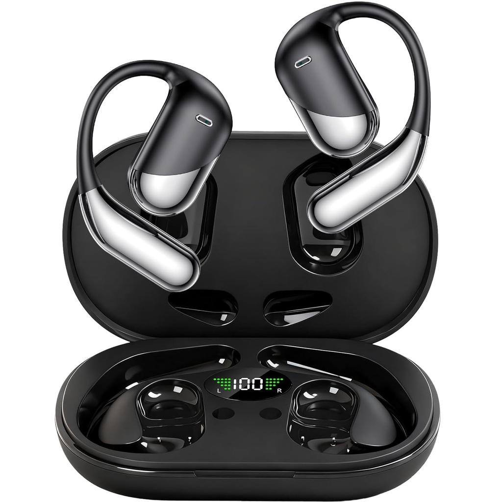 198 Languages AI Translation Earbuds,Bluetooth V6.1 Headphones Translator,Smart Mode Touch Screen Real-Time Earphones Fit Work