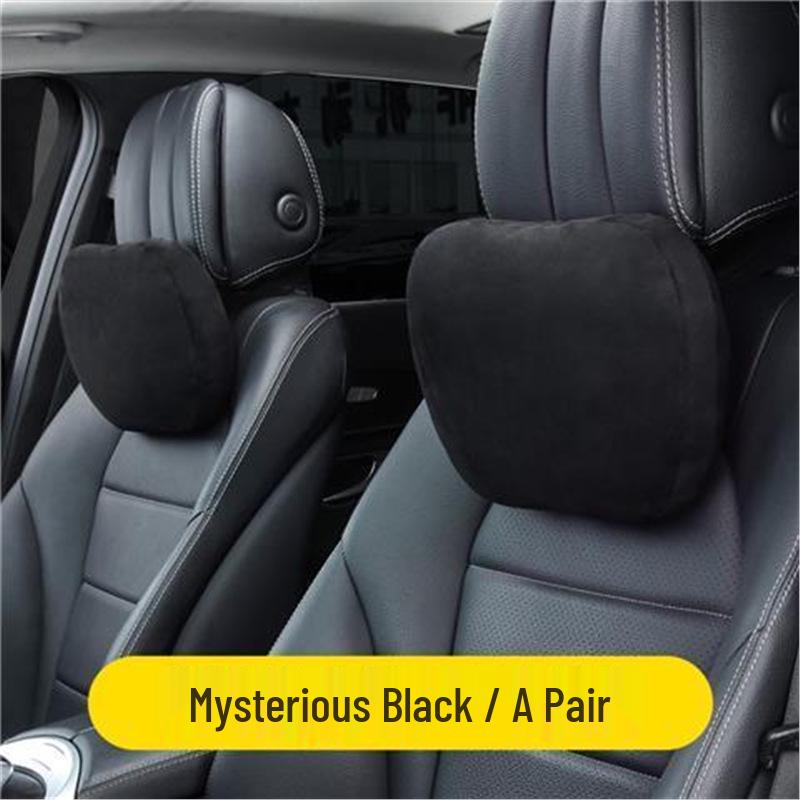 Elegantly designed neck support pillows for Maybach and Mercedes-Benz S-Class headrests and car seat backrests.
