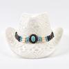 Boho Hollow Out Straw Sun Hat Summer Outdoor Vacation  Western Cowgirl Beach Hat