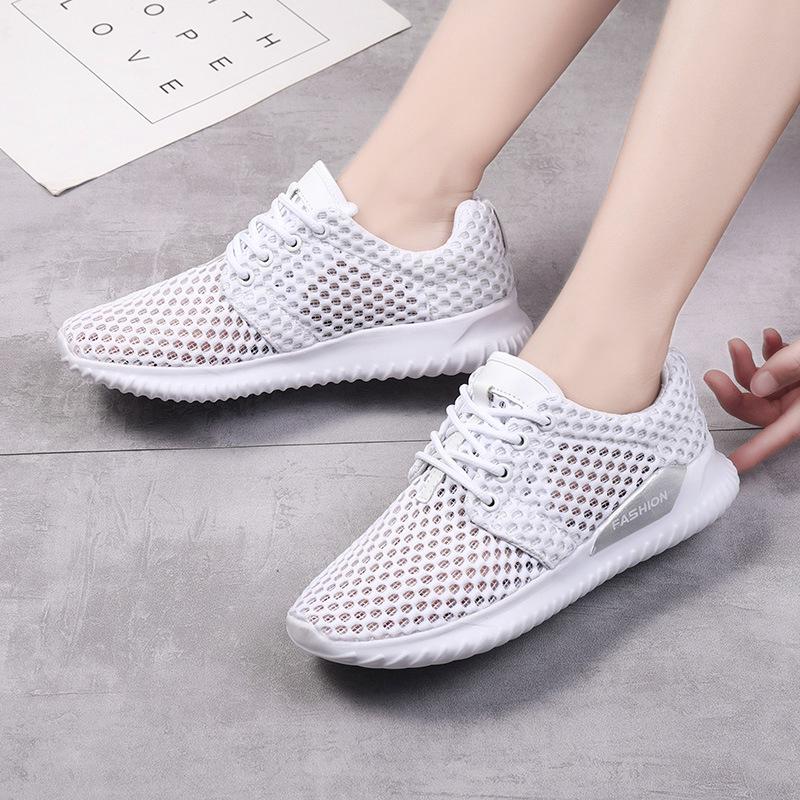 2024 Été Nouvelle Mode Maille Respirante et Résistante aux Odeurs Chaussures de Voyage et de Course Semelle Souple Chaussures Décontractées Polyvalentes pour Femmes
