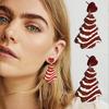 Fashion Dangle Earrings Tree Alpacas Gingerbreads Man Earrings Statement Jewelry
