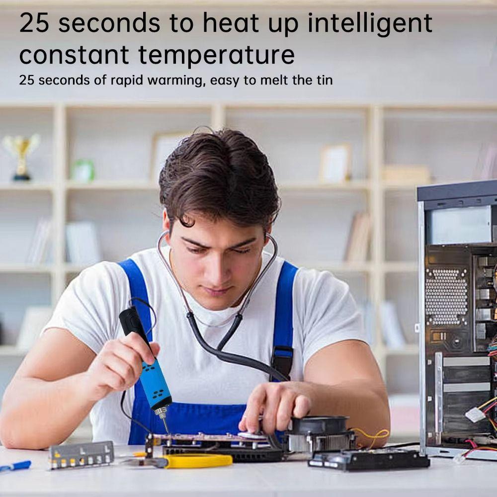 Bezdrátová páječka s rychlým ohřevem, elektronická svářečka, páječka