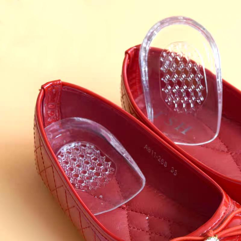 Silicone Heel Pad - Self-Adhesive, Shock-Absorbing, Comfortable, Invisible Half Insert for Height Increase (Unisex)