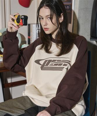 CPGN STUDIO Shooting Logo Raglan Sweatshirt Beige Brown