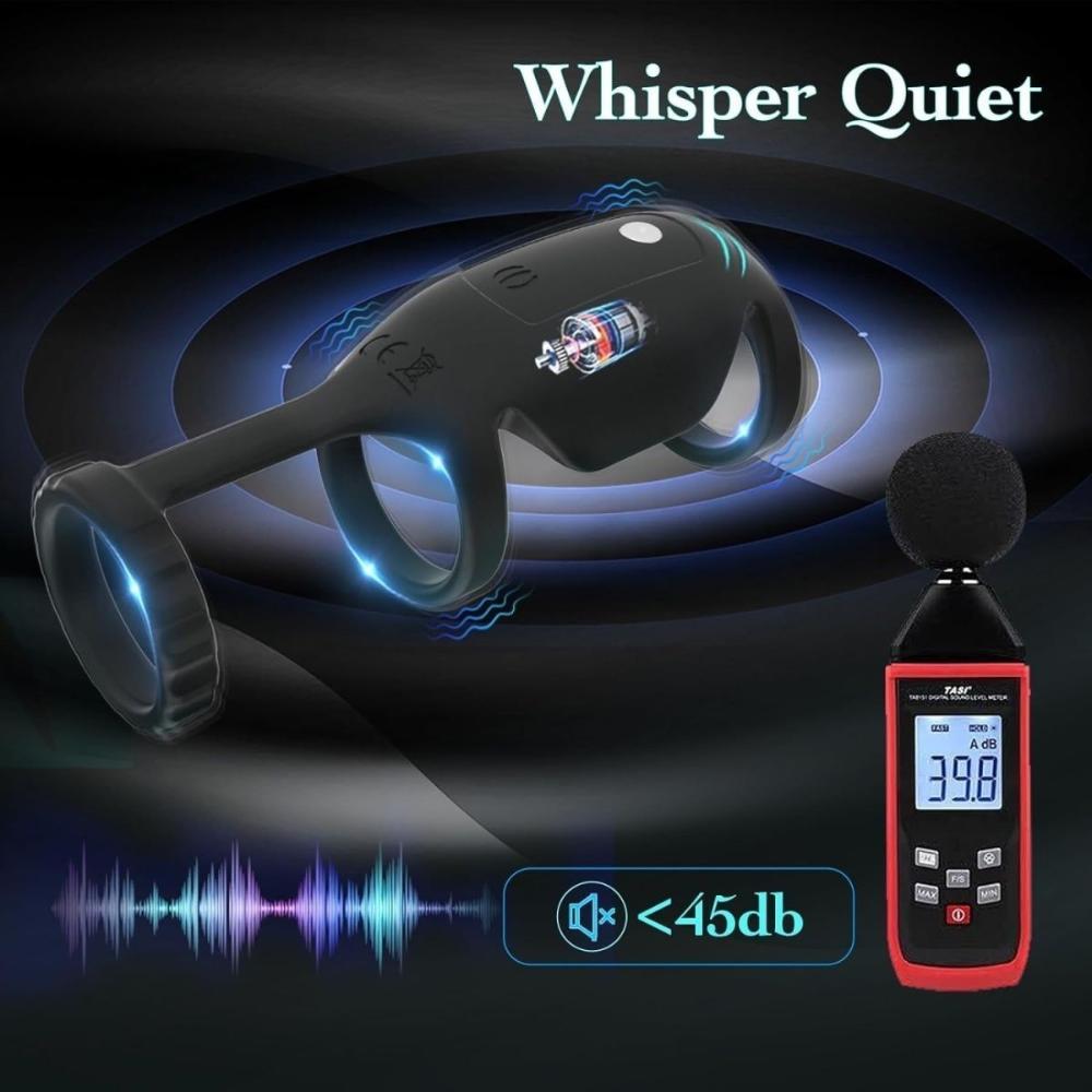 Male Vibrating Penis Ring Delay Ejaculation Penis Ring Penis Erection Massager Clitoral G-Spot Stimulation Erotic Products