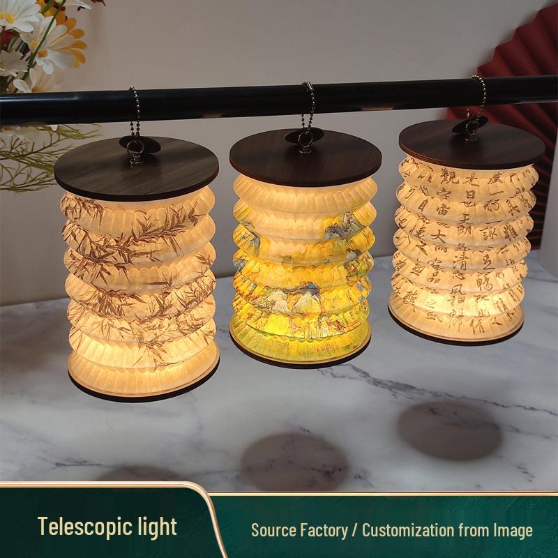 LED Folding Lantern Night Light: Creative Gift for Festivals