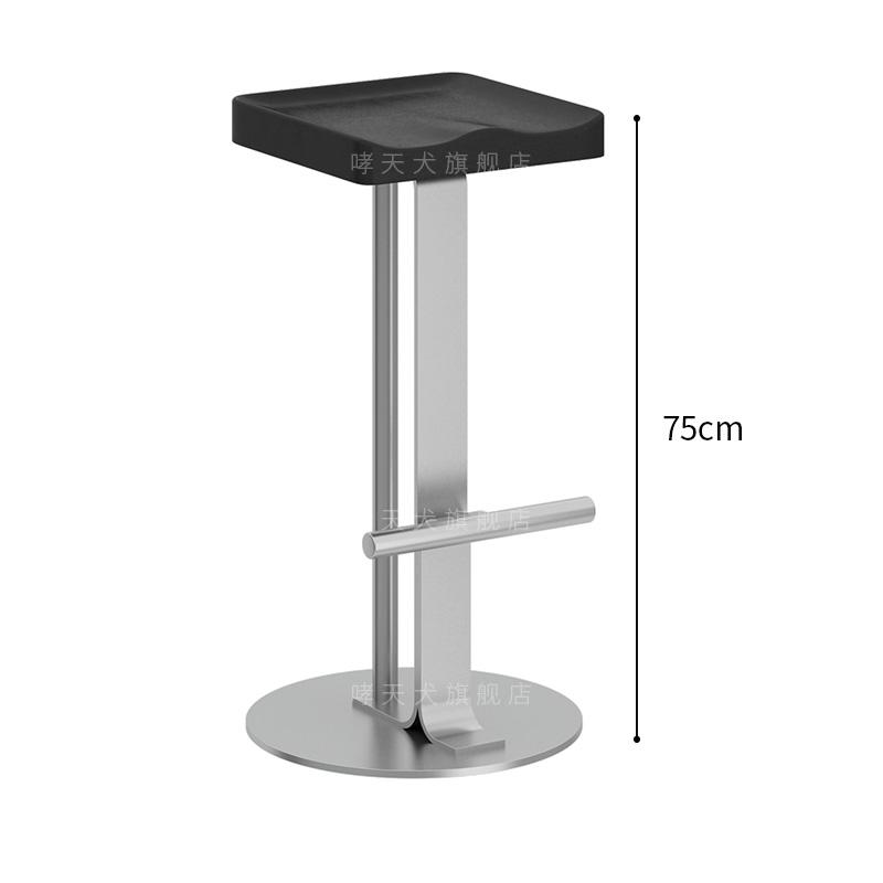 Bar chair Home high stool Bar chair Wrought iron front desk checkout page stool Designer solid wood chair