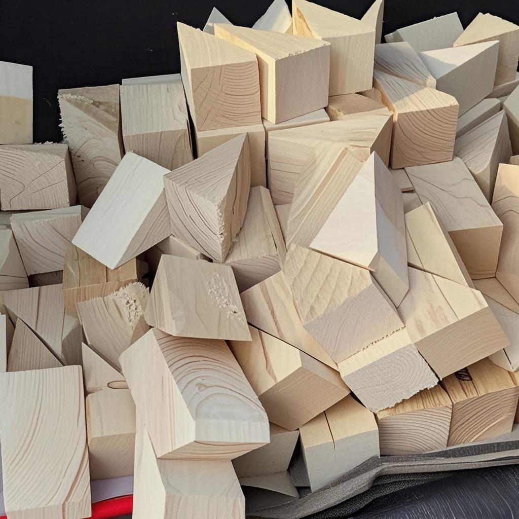 Wooden Triangle Wheel Chock for Vehicles - Prevents Rolling
