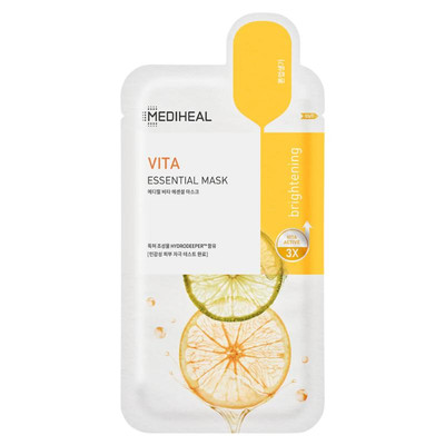 Gesichtsmaske mit Zitrusschalenextrakten für strahlende Haut, 24 ml 10 Stück/30 Stück