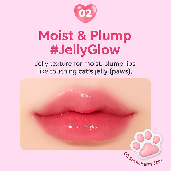 Daiso Cococaga by Forencos Nyang Jelly Glow Tint (01 Apricot Jelly