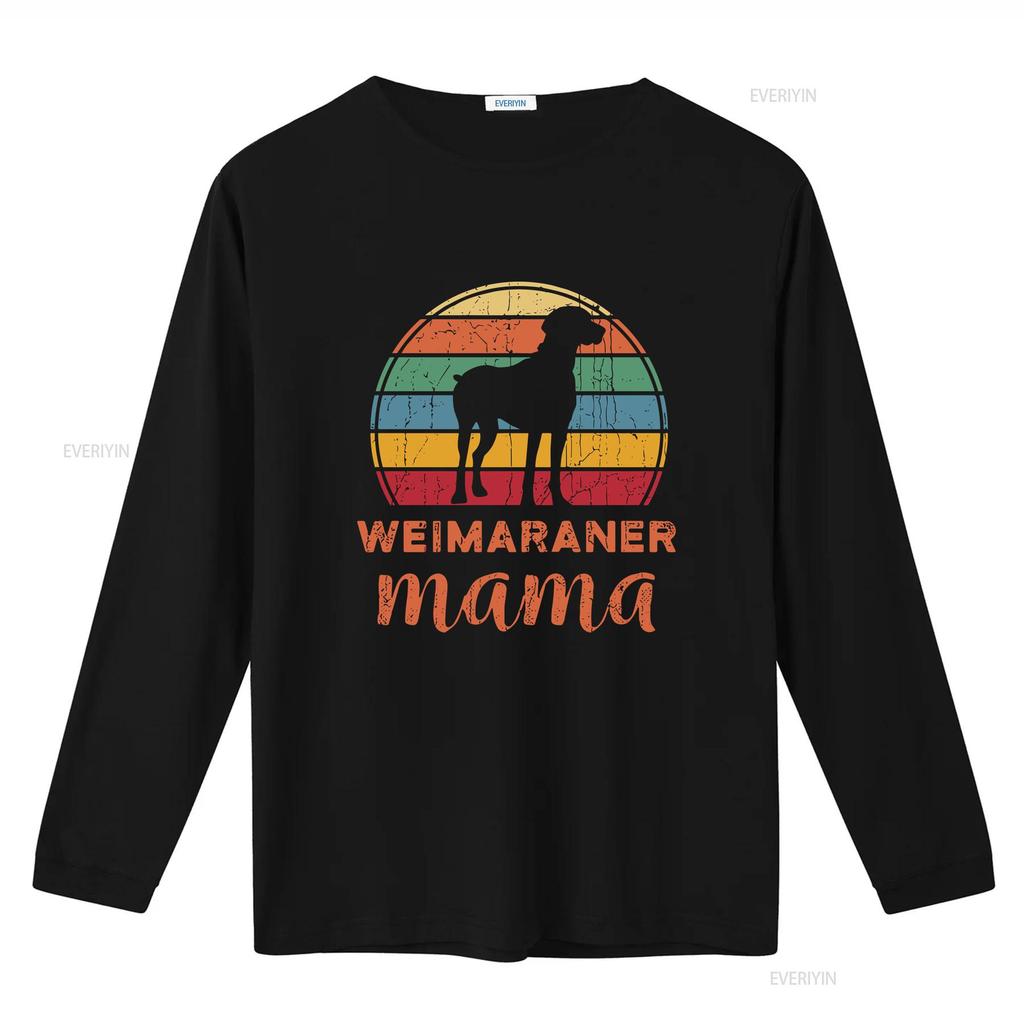Weimaraner Mom T Shirt Pet Owner Weim Dog Lover Weimraner Mother vintage Washed Stretched Slightly Stylish Versatile Breathable