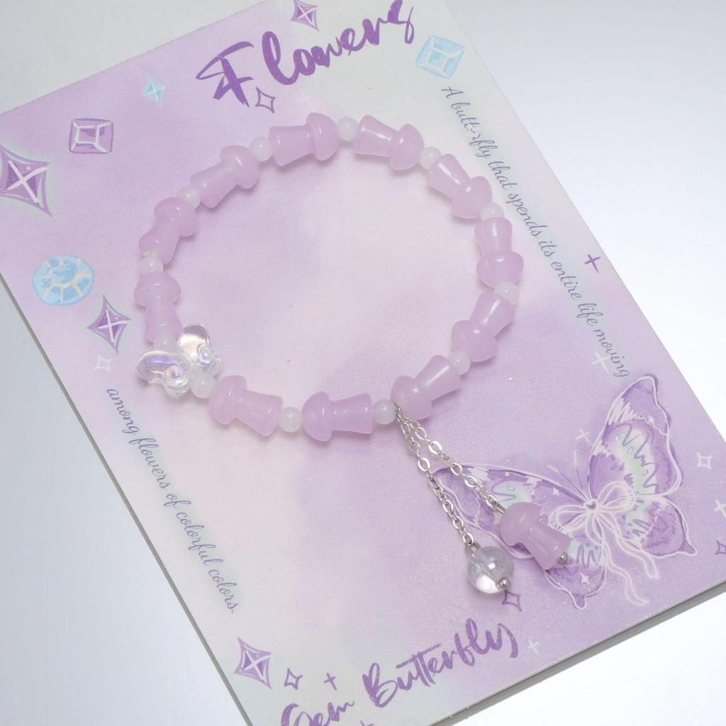 Mori Style Mermaid Crystal Bracelet - Sweet, Versatile Design for Women, Students, and Best Friends.