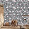 Wallpaper Animals Hares and Plants for Living Room and Bedroom 50x1000