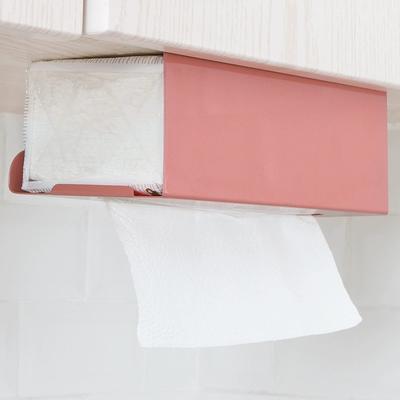 Železný Materiál Držák na Kapesníky Silná Nosnost Instalace Bez Vrtání Pod Skříňku Držák Držák na Papírové Utěrky Kuchyň
