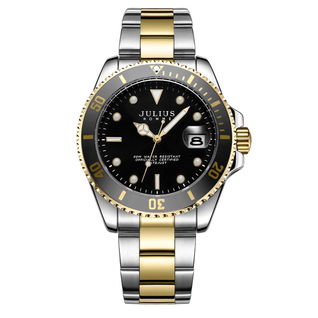 Jyullieoseu Jah-104 Men'S Subdiver Metal Watch
