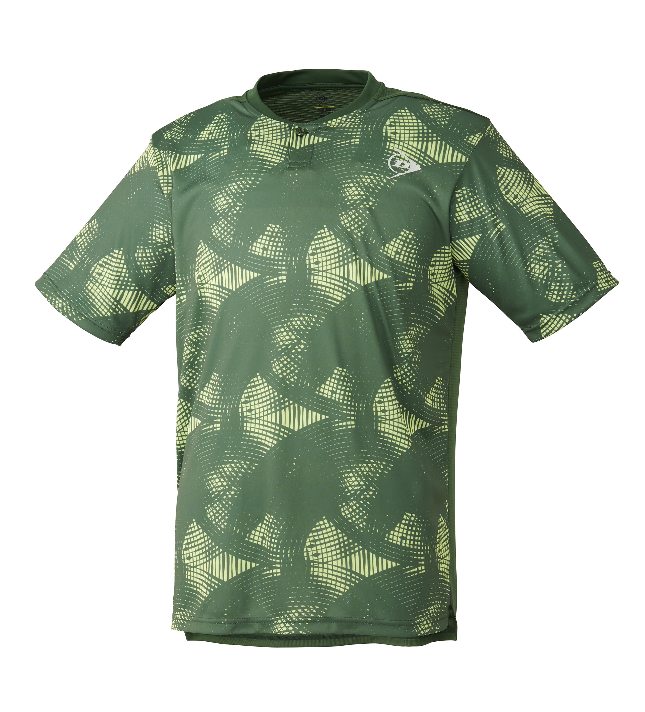 

Tennis Wear Badminton Short Sleeve Game Shirt Water Absorbent Quick Drying DAP1441 2024FW Dark Olive M [Dunlop]