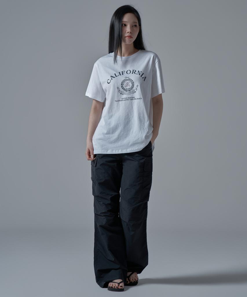 WAARFORWOMAN Wt-69 California Short Sleeve T-Shirt_White