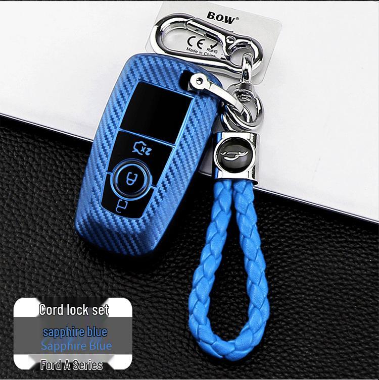 Ford Model A Carbon Fiber Pattern TPU Car Key Protective Case