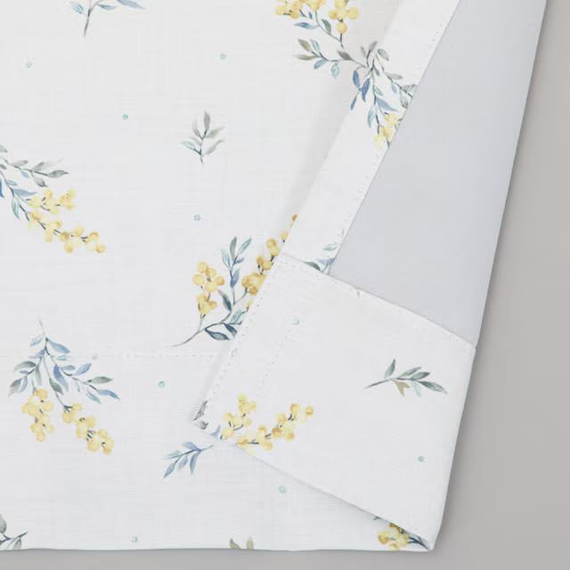 Nitori Deco Home Blackout Drape Set of NITORI 5732745 Curtains, Mimosa, DH127, 100x178cm, 2, Yellow,