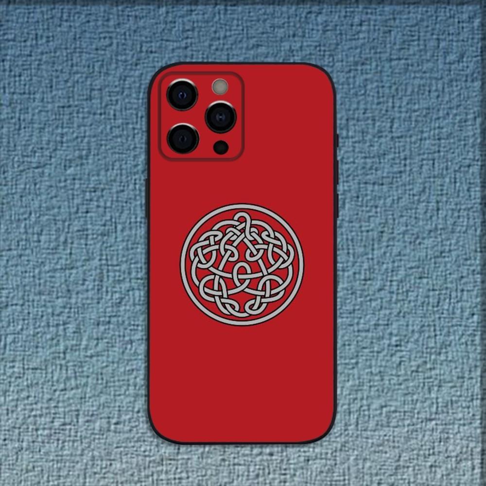 

Red C-Crimson King Band Phone Case For iPhone 16,15,14,13,12,11,Pro,X,XS,Max,XR,Plus,Mini Soft Black Cover iPhone15