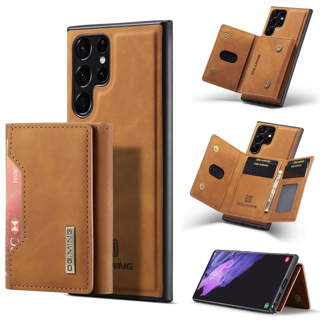 Credit Card Case Shockproof 2 In 1 Leather Wallet Bag Phone Case Cover for Samsung Galaxy S24 S25 S23 Fe Ultra DG Ming Cases