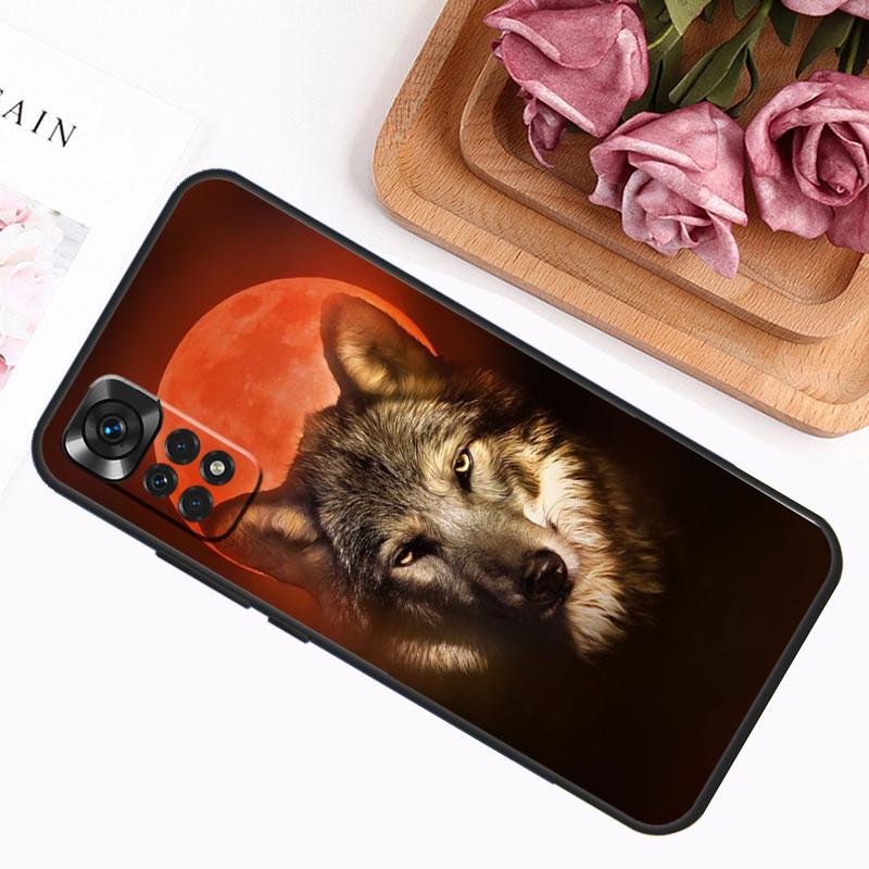 Angry Wolf Case For Xiaomi Redmi Note 14 12 11 9 10 13 Pro 9S 10S 11S 12S Redmi 13C 14C 10C 12C Cover