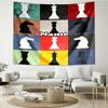 Custom Name Chess Print Tapestry, Backdrop, Easy Setup, Ideal for Bedroom, Office & Living Room, with Aesthetic Wall Hanging Decor.