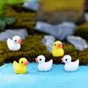 20Pcs DIY Craft Miniature Ducks Resin Accessories for Micro Landscape Terrarium Jewelry Making Phone Case Decoration