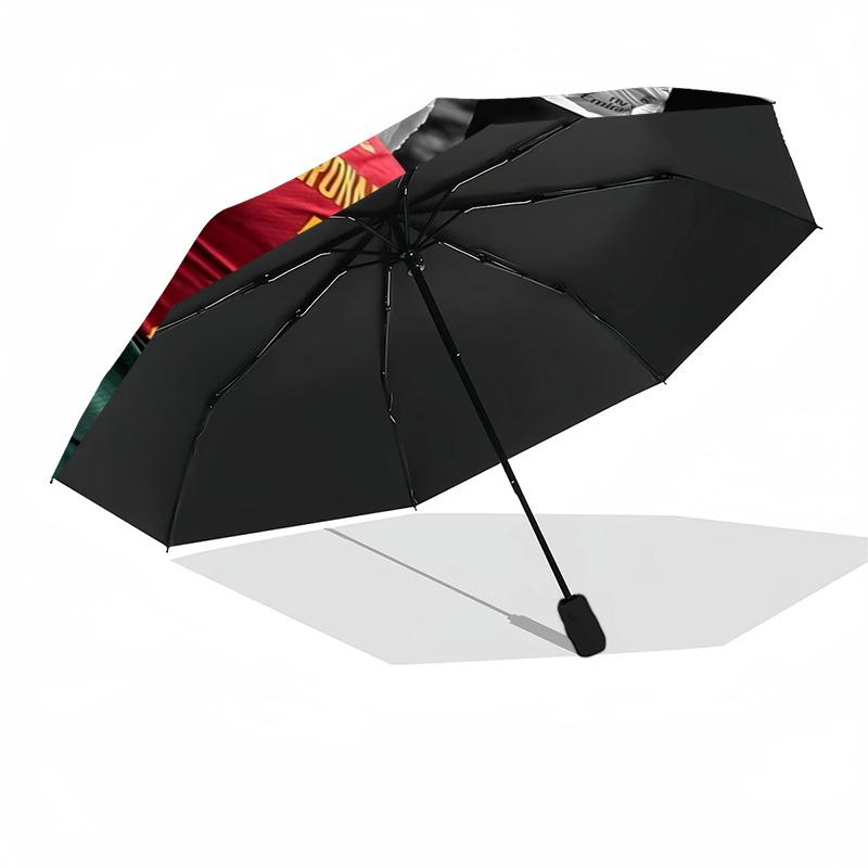Cr7: Legacy Motion Portable Automatic Umbrella Compact 8-Rib Lightweight Sturdy Construction All-Season Travel Fashion Lovers Birthday/Christmas Gift