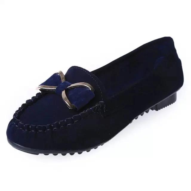 Women's Flat Shoes Fashion Casual Lofers Ladies Elegant Butterfly-Knot Comfortable Shoes Women Soft Classic Office Shoes 35-41