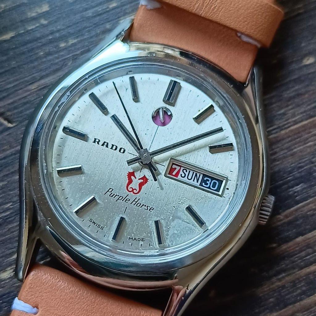 Used Overhauled and working well RADO/Rado Purple Horse/Purple hose automatic/manual winding