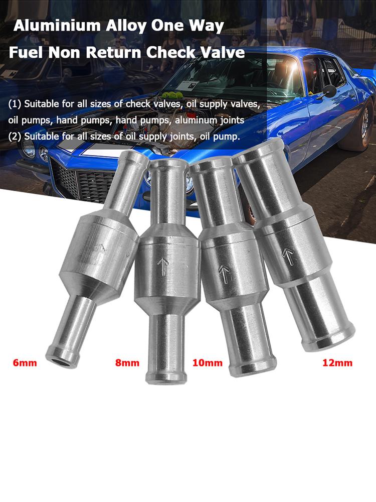 Aluminium Alloy Petrol Diesel Valve Universal Non Return Valve Aging Resistance Multi-function for Helicopters Ships Motorcycles