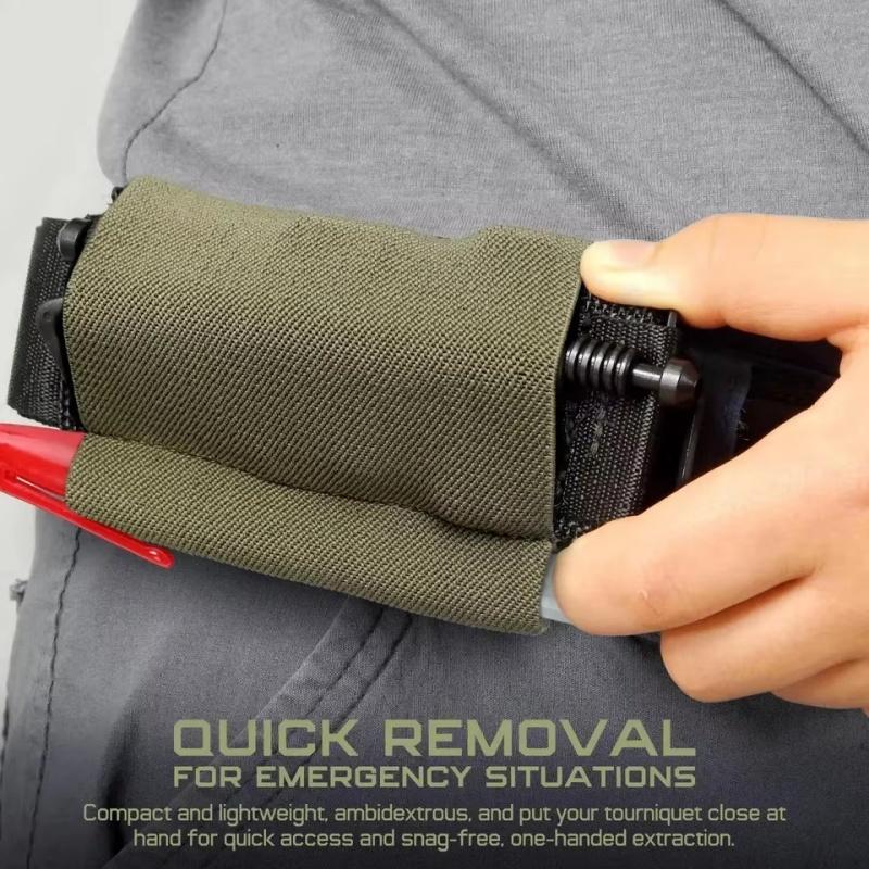 Elastischer Tourniquet-Halter Taktisches Halteband TQ-Hülle Beutel Horizontales Kampfgürtel-Zubehör für medizinische Notfallausrüstung