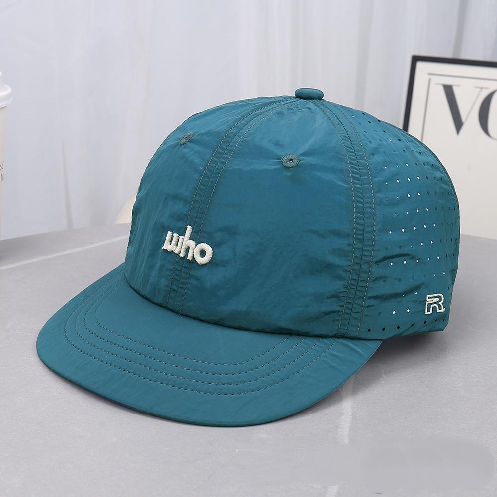 

Unisex Baseball Cap for Men Women Letter Decoration Quick Dry Nylon Mesh Breathable Hat for Camping Hiking Sports Urban Outdoor Adjustable синий
