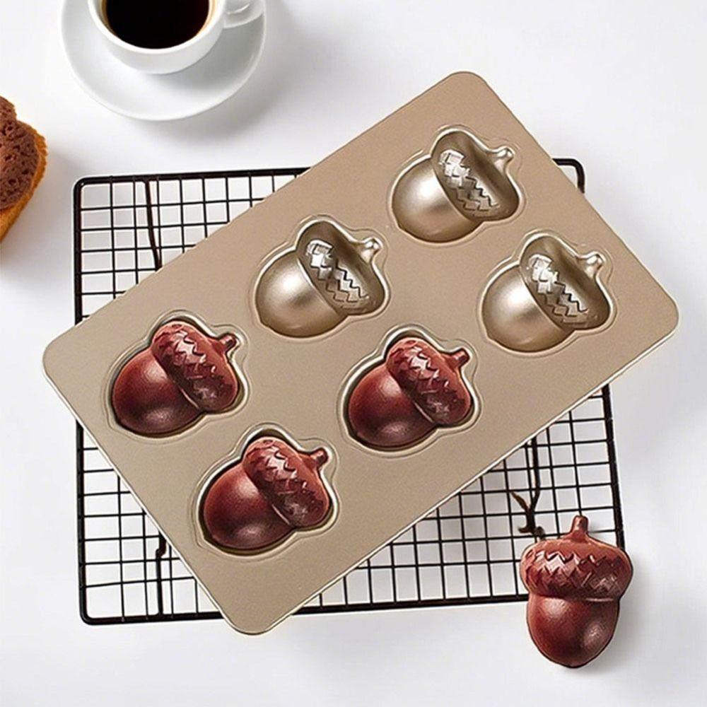 Hazelnut Shape Chocolate Dessert Mold 6-Cavity French Pastry Baking Mold Cake Mold Pastry Making
