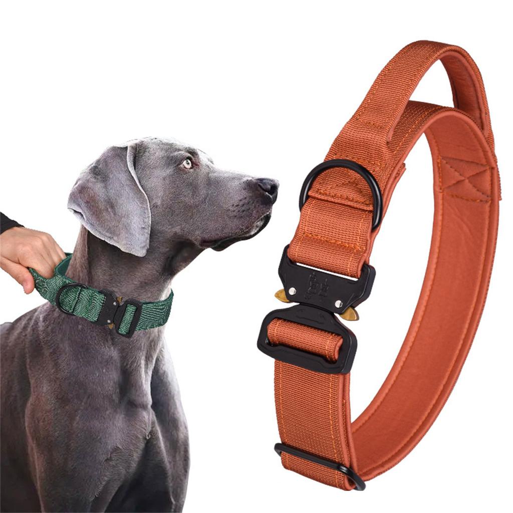 Adjustable Dog Collar with Quick Release Buckle Nylon Training Dog Collar for Medium and Large Dogs Adjustable Size
