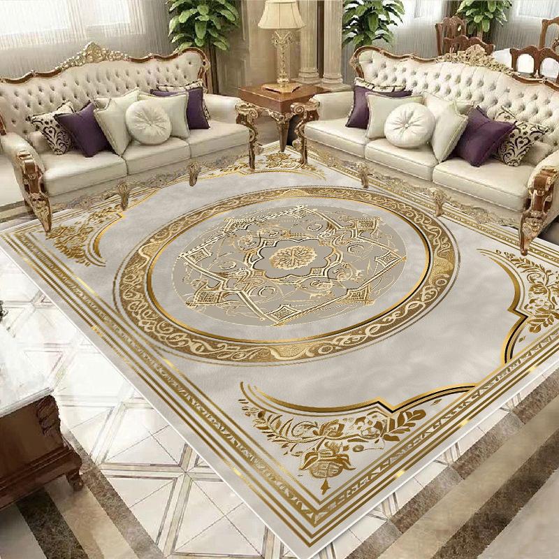 Luxury European and American Style Carpet Living Room Large Area Rugs 200x400cm Bedroom Decor Cloakroom Non-slip Floor Mat